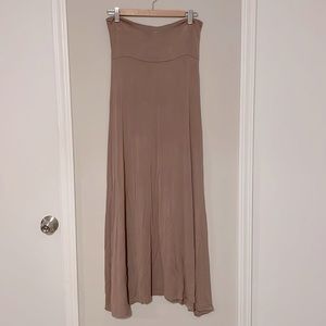 Tan Maxi Skirt size Small